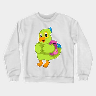 Parrot Pupil Backpack School Crewneck Sweatshirt